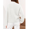 MEROKEETY Womens Fall Cardigan Sweaters for Women Long Sleeve Chunky Jacket(White)
