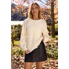 MEROKEETY Women’s Fall Long Sleeve Button Up Cardigan Sweater(Beige)