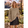 MEROKEETY Women’s Fall Long Sleeve Button Up Cardigan Sweater(Light Khaki)