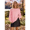MEROKEETY Women’s Fall Long Sleeve Button Up Cardigan Sweater(Light Pink)