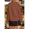 MEROKEETY Women’s Fall Long Sleeve Button Up Cardigan Sweater(Rust)