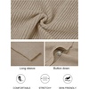 MEROKEETY Women’s Fall Trendy Oversized V Neck Cardigan Sweaters(Cashmere)