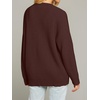 MEROKEETY Women’s Fall Trendy Oversized V Neck Cardigan Sweaters(Coffee)