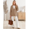 MEROKEETY Women’s Fall Trendy Oversized V Neck Cardigan Sweaters(Khaki)