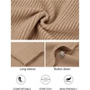 MEROKEETY Women’s Fall Trendy Oversized V Neck Cardigan Sweaters(Khaki)