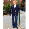 MEROKEETY Women’s Fall Trendy Oversized V Neck Cardigan Sweaters(Navy)
