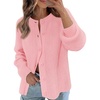 MEROKEETY Women’s Fall Long Sleeve Button Up Cardigan Sweater(Light Pink)