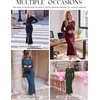 MEROKEETY Women’s Fall Long Sleeve Bodycon Wear to Work Sweater Dress 2026(Armygreen)