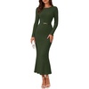 MEROKEETY Women’s Fall Long Sleeve Bodycon Wear to Work Sweater Dress 2026(Armygreen)