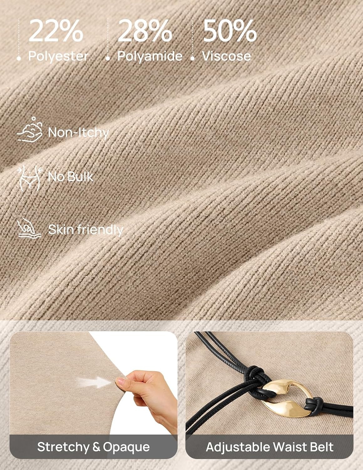 image:imageMEROKEETY Womens Fall Sweater Dress 2026 Winter Long Sleeve Midi DressesOatmeal