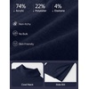 MEROKEETY Womens Fall Casual Turtleneck Oversized Chunky Knit Sweater Dress(Navy)