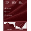 MEROKEETY Womens Fall Casual Turtleneck Oversized Chunky Knit Sweater Dress(Wine)