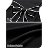 MEROKEETY Women’s Fall Long Sleeve Bodycon Tie Waist Midi Sweater Dress(Black)