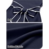 MEROKEETY Women’s Fall Long Sleeve Bodycon Tie Waist Midi Sweater Dress(Navy)
