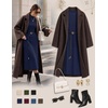 MEROKEETY Women’s Fall Sweater Dress 2026 Winter Long Sleeve Midi Dresses(Navy)