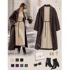 MEROKEETY Women’s Fall Sweater Dress 2026 Winter Long Sleeve Midi Dresses(Oatmeal)