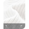 MEROKEETY Women’s Long Sleeve A Line Pleated Sweater Dress(White)